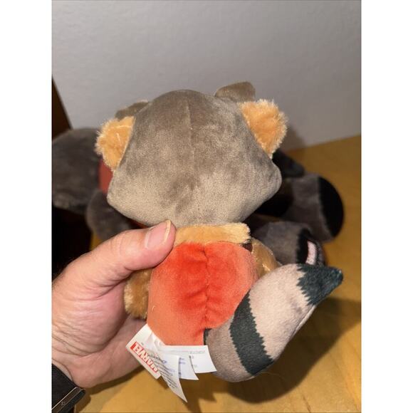 Marvel Rocket Raccoon Plush Toy Build A Bear Guardians Of The Galaxy W Mini - Picture 6 of 6